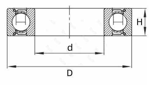 6307ZZ drawing