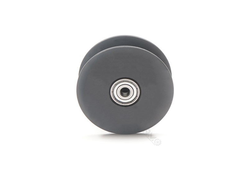 double bearing pulley u groove