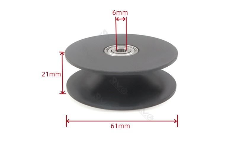 626ZZ Double-bearing U Groove Nylon PA6 Wheels 626ZZ Double-bearing U Groove Nylon PA6 Wheels