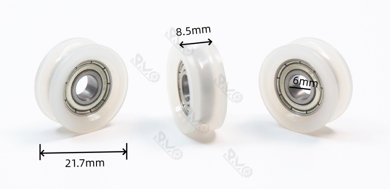 696 durable bearing nylon pulley wheel