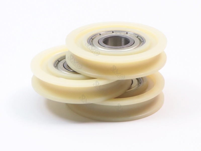 U groove nylon PA6 bearing pulley