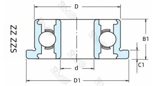 flange ball bearing drawing flange ball bearing drawing
