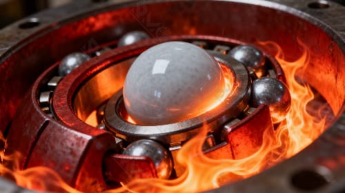 ceramic ball for high-temperature bearing