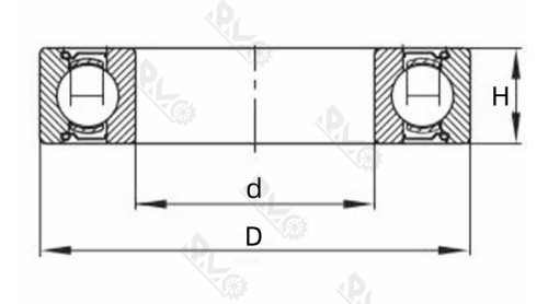 682ZZ miniature bearing drawing 682ZZ miniature bearing drawing