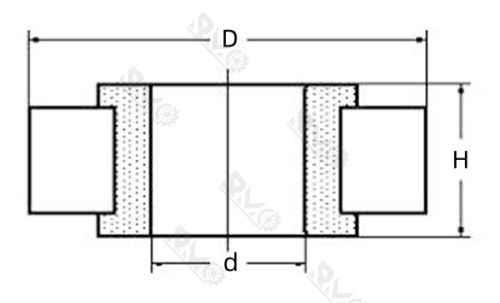 RN307M Cylindrical Roller Bearing Drawing