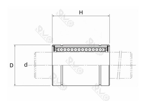 LM type linear bearing drawing LM type linear bearing drawing